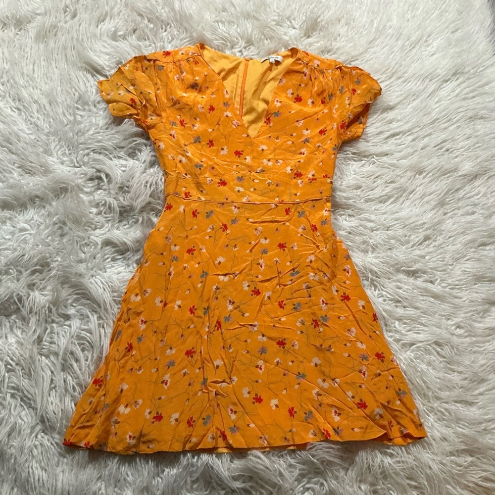 MADEWELL silk belladonna dress in painted‎ carnations - Picture 2 of 5